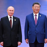 Poutine à gauche et Xi Jinping à Droite